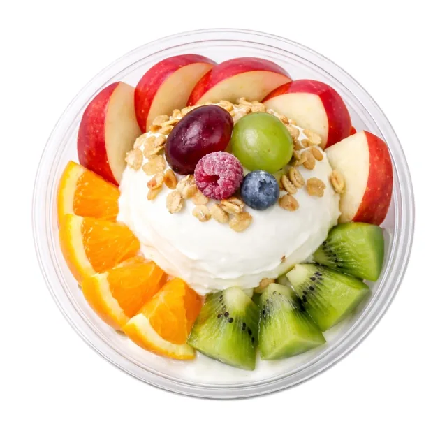 Greek yogurt with mixed fruit